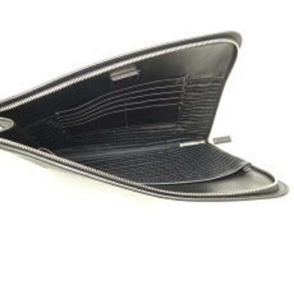 Prada Folder Black Marea Document Bag Saffiano Bl… - image 5